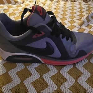 Nike Black and Gray Sneakers with Red Accents